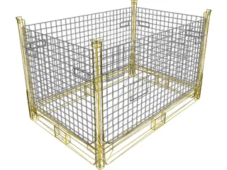 Container Metallic 3D Model preview