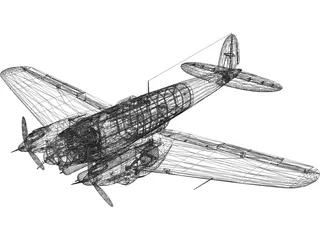 Heinkel He 111 3D Model preview