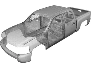 Chevrolet Silverado Body 3D Model preview