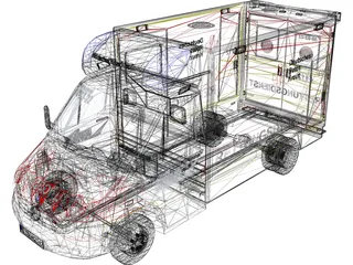 Mercedes-Benz Sprinter Ambulance 3D Model preview