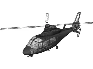 Eurocopter AS-365 Dauphin 3D Model preview