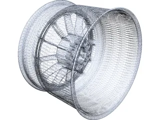 Racing 9Jx13 Front Wheel 3D Model preview