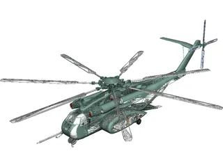 Sikorsky MH-53E Sea Dragon 3D Model preview