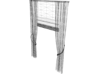 Curtain 3D Model preview