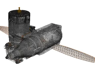 RC Model Engine 3D Model preview