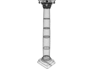 Roman Column 3D Model preview