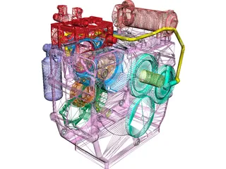 ZF 2000 Engine 3D Model preview