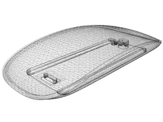 F19 Apple Magic Mouse 3D Model preview