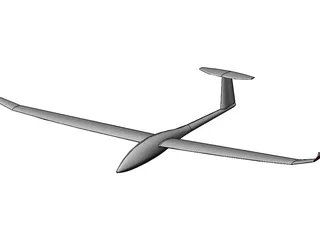 Glider 3D Model preview