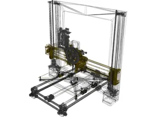 Prusa i3 3D Printer 3D Model preview