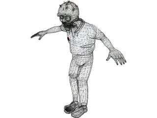 Zombie Rig 3D Model preview