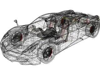 Pagani Huayra (2012) 3D Model preview