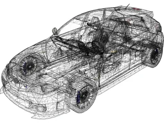 Subaru Impreza WRX Cosworth Edition 3D Model preview