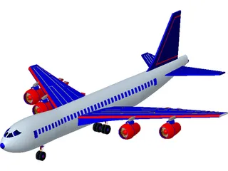 Boeing 737 3D Model preview