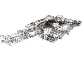 Italy City Block 3D Model preview