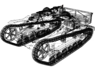 Renault UE Chenillette 3D Model preview