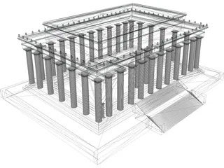 Lincoln Memorial 3D Model preview