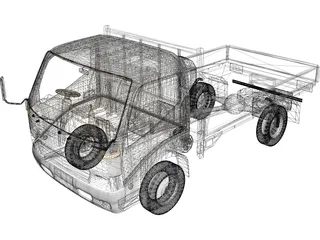 Isuzu Elf 3D Model preview