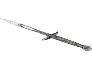 Sting Sword 3D Model preview