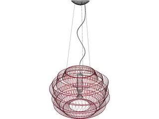 Le Soleil Suspension Lamp 3D Model preview