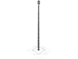 Cell Tower 24 Meters 3D Model preview