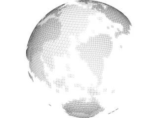 Pixel Planet 3D Model preview
