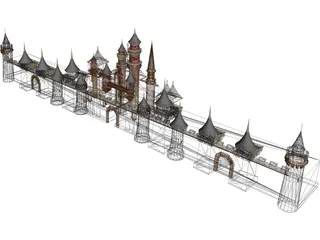 Disney World 3D Model preview