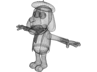 Bizoo Dog 3D Model preview