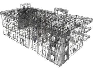 Office Building 3D Model preview