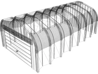 Commercial Building 3D Model preview