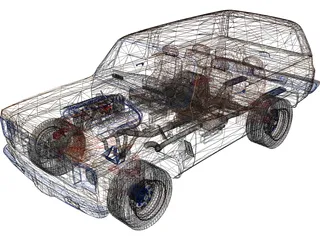 Chevrolet K-5 Blazer (1978) 3D Model preview