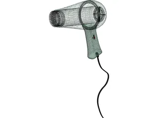 Hairdryer 3D Model preview