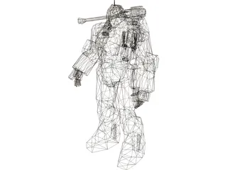 Ironman Hammer Drone Robot 3D Model preview