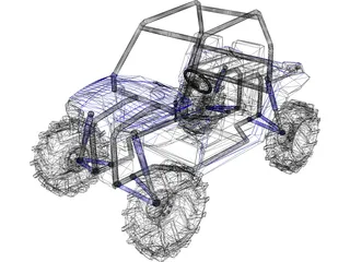 Polaris RZR800 3D Model preview