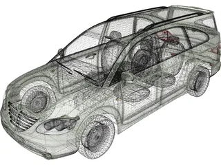 SsangYong Rodius 3D Model preview