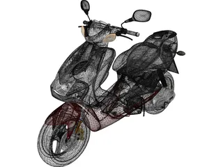 Yamaha Aerox R 3D Model preview