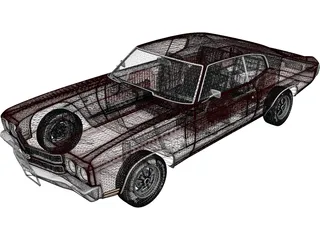 Chevrolet Chevelle SS (1970) 3D Model preview