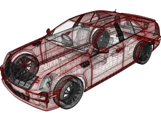 Cadillac STS 3D Model preview