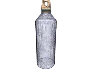 Aluminum Water Bottle 3D Model preview