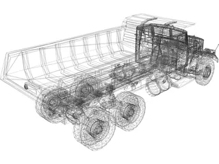 Kraz 256 3D Model preview