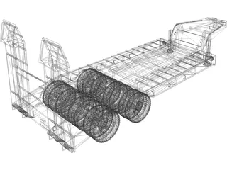 Kraz Trailer 3D Model preview