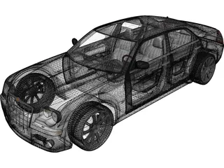 Chrysler 300C SRT8 (2005) 3D Model preview