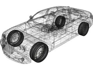 Chrysler 300C (2005) 3D Model preview