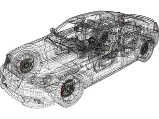 Chrysler 300C SRT8 (2012) 3D Model preview