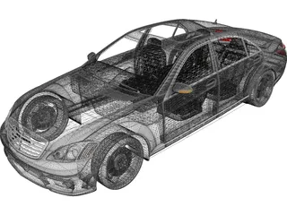 Mercedes-Benz S65 AMG 3D Model preview