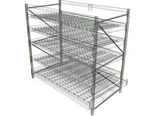 Dinamic Shelves for Picking Lines 3D Model preview