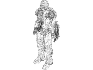 Iron Man War Machine 3D Model preview