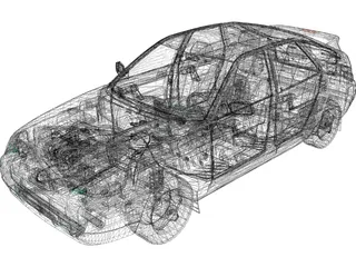 Vaz 2112 Lada 3D Model preview
