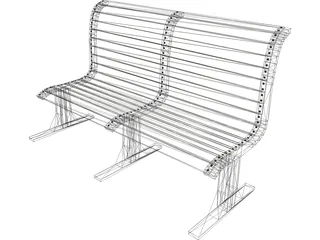 Bench 3D Model preview