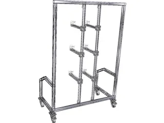Fixture Rack 3D Model preview